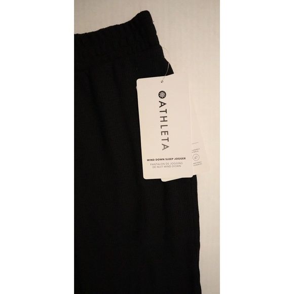 ATHLETA 983111002 Women's Sz Small Black Wind Down Sleep Jogger Pants $54 - Picture 5 of 9